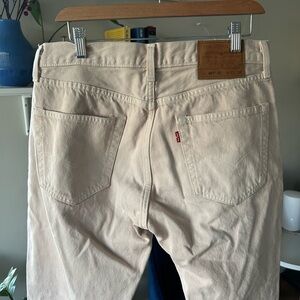 Levis 501 93 Premium Mens Beige Jeans Size W32 L30
